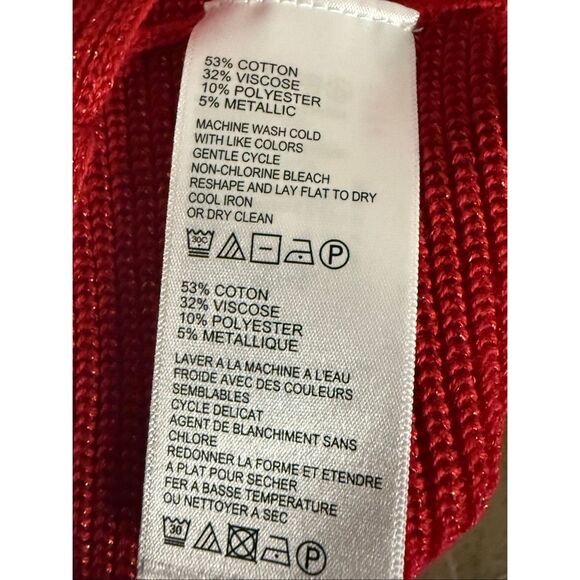 Tommy Bahama Sparkle Bonita Dolman Top Pullover Sweater Size L - Picture 4 of 7